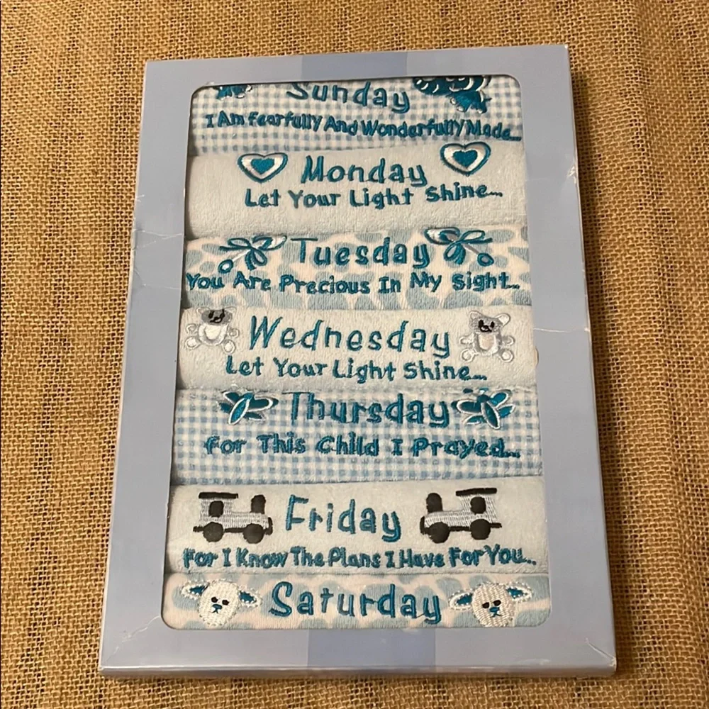 Christian Days of the Week Baby Bib Set